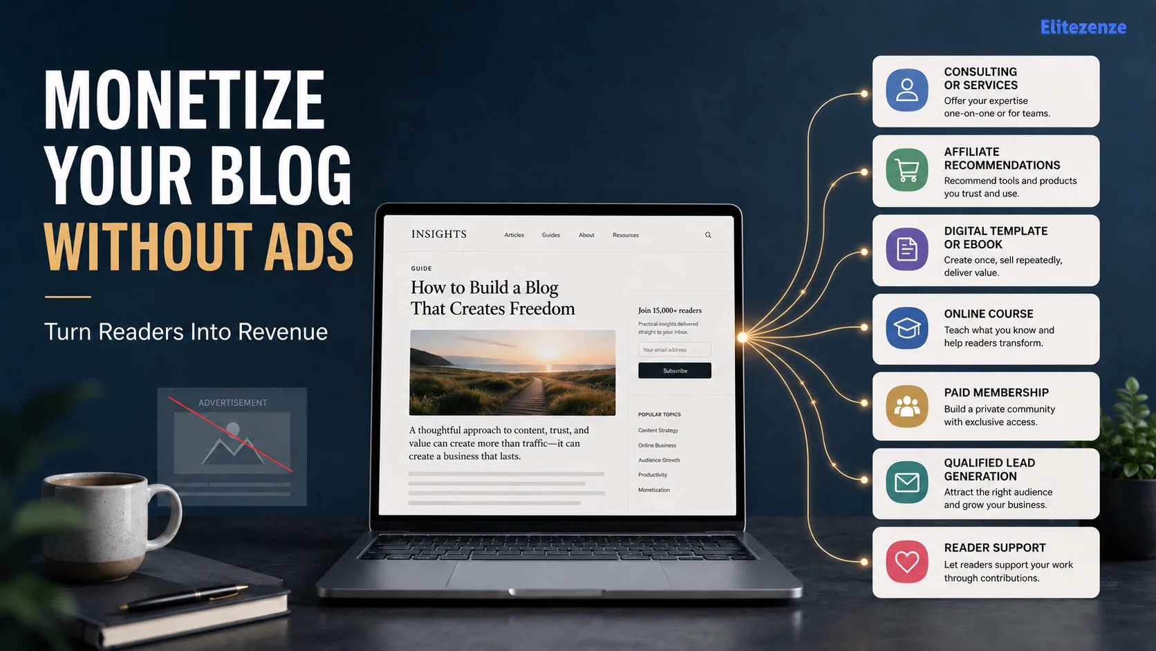 How to Monetize a Blog Without Ads 8 Practical Revenue Models